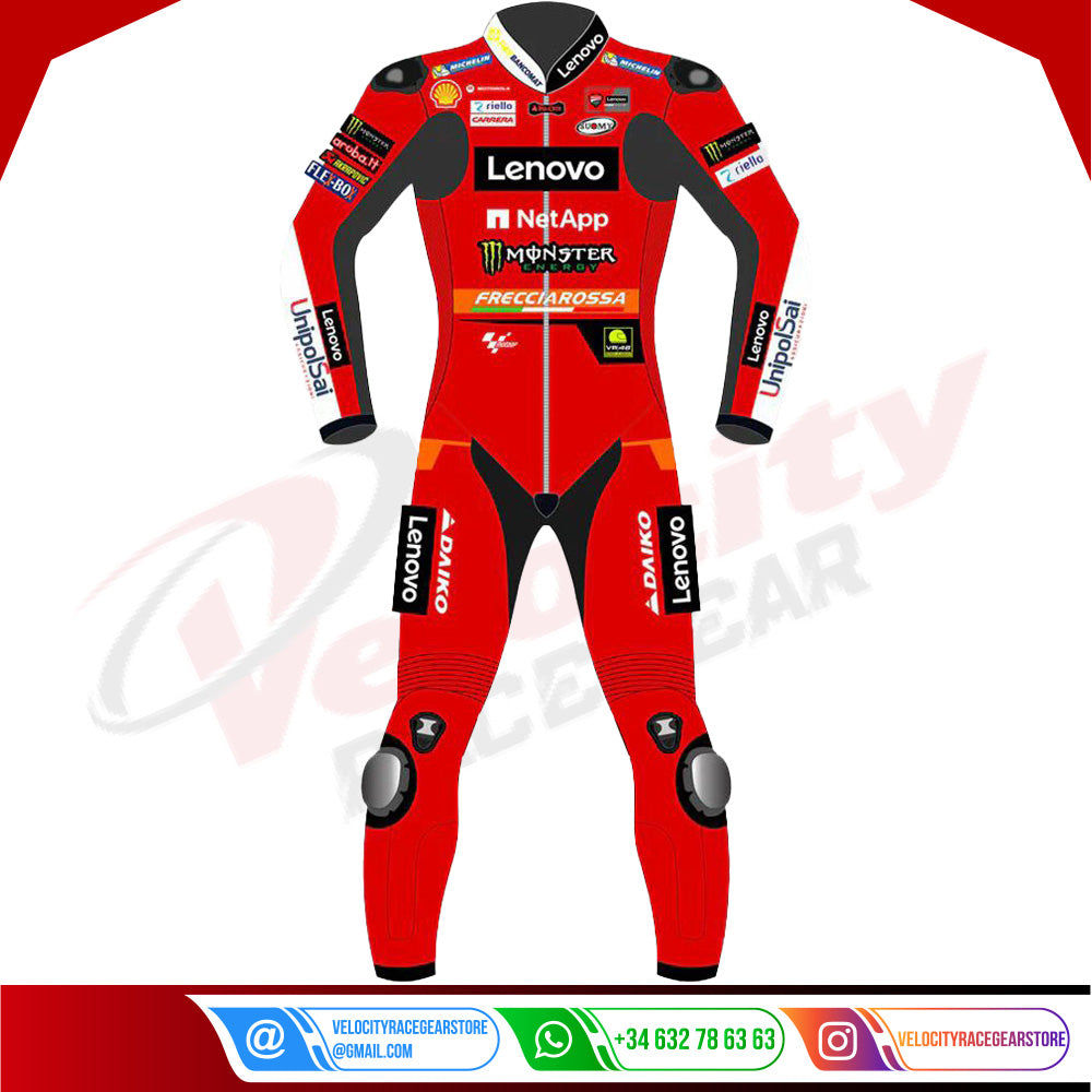 Unique Racing Ducati Motorcycle Leather Suit - Velocity Racegear-null