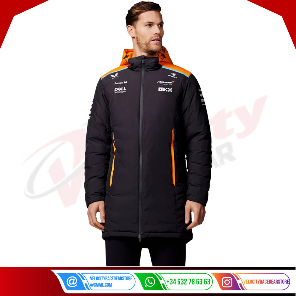 Unisex Official Teamwear Longline Padded Jacket Formula 1 - Velocity Racegear-Unisex Official Teamwear Longline Padded Jacket Formula 1 - Velocity Racegear-F1 jacket