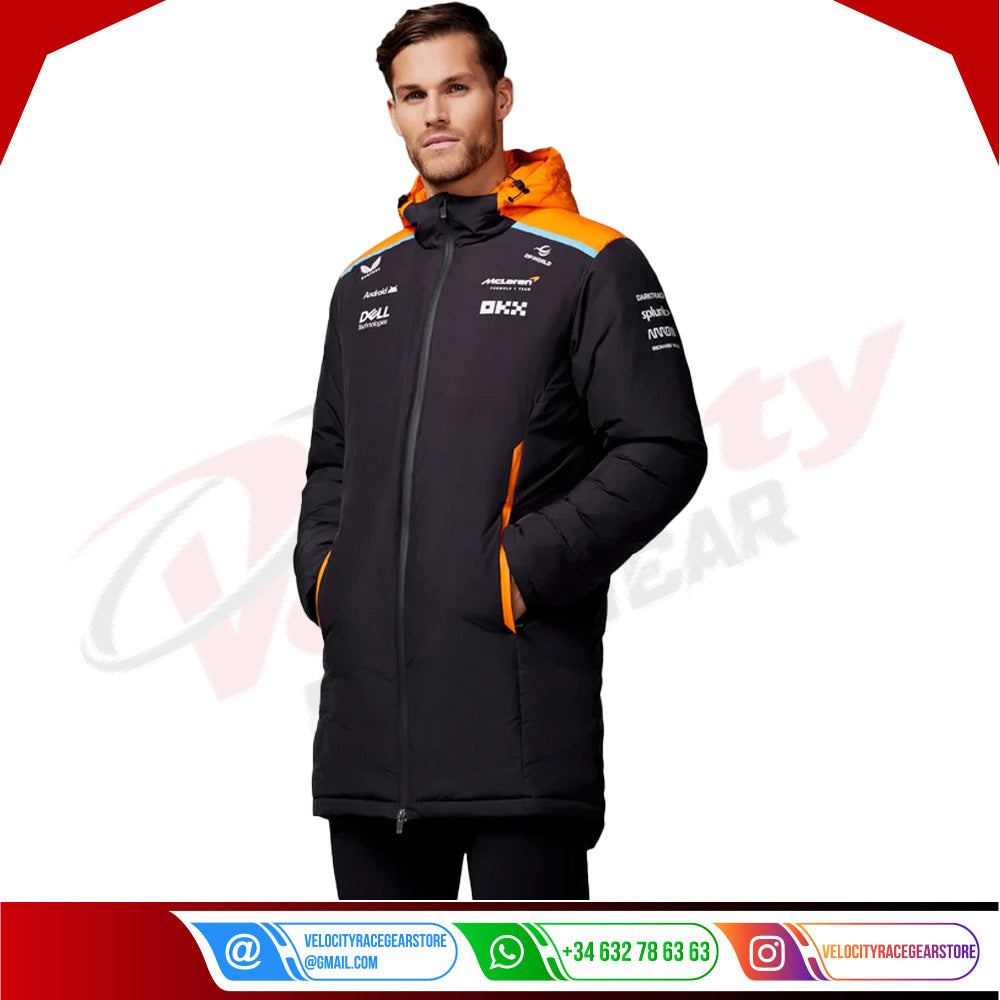 Unisex Official Teamwear Longline Padded Jacket Formula 1 - Velocity Racegear-Unisex Official Teamwear Longline Padded Jacket Formula 1 - Velocity Racegear-F1 jacket