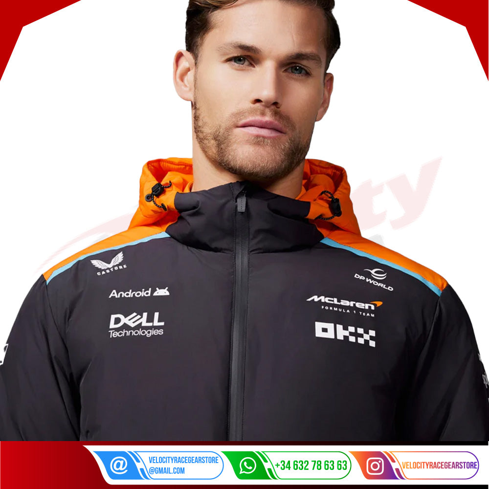 Unisex Official Teamwear Longline Padded Jacket Formula 1 - Velocity Racegear-Unisex Official Teamwear Longline Padded Jacket Formula 1 - Velocity Racegear-F1 jacket