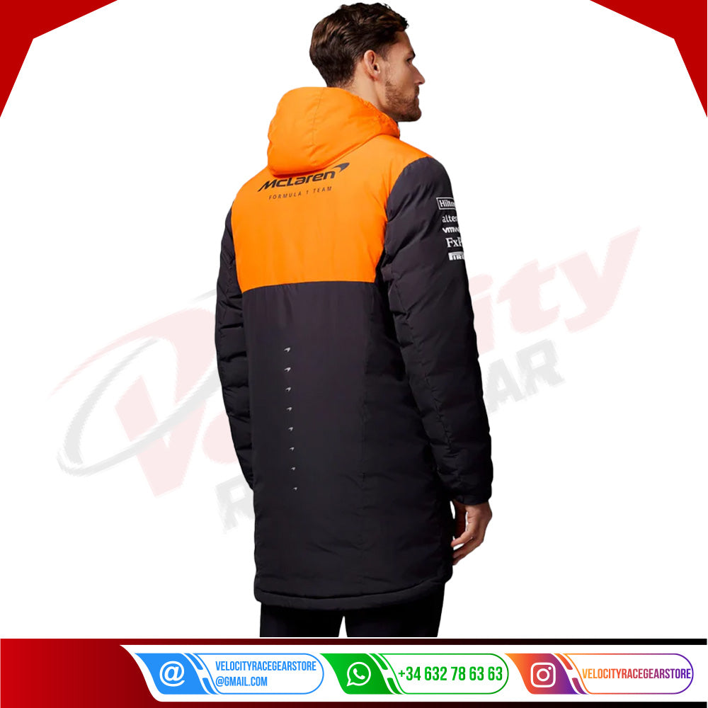 Unisex Official Teamwear Longline Padded Jacket Formula 1 - Velocity Racegear-Unisex Official Teamwear Longline Padded Jacket Formula 1 - Velocity Racegear-F1 jacket