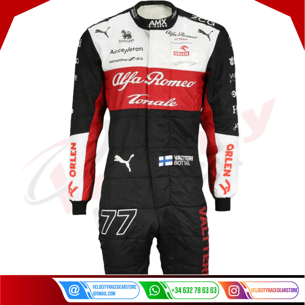 VALTTERI BOTTAS 2022 F1 RACE SUIT - USA GP - Velocity Racegear-VALTTERI BOTTAS 2022 F1 RACE SUIT - USA GP - Velocity Racegear-F1 Racing Suit
