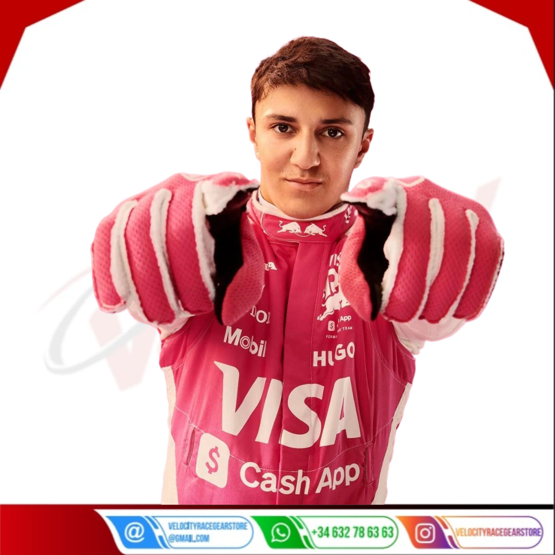 Isack HadjarF1 Race Suit  Visa Cash App RB 2025 Miami gp