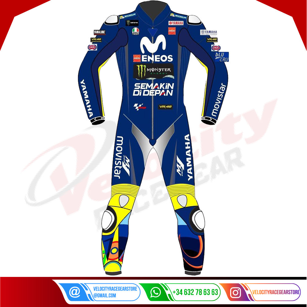 Valentino Rossi Motorcycle Leather Suit - Velocity Racegear-null