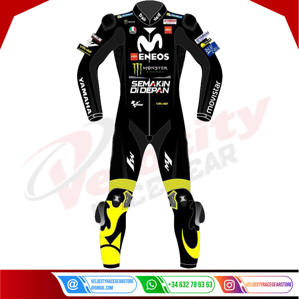Valentino Rossi Movistar Yamaha 2018 Suit in Black - Velocity Racegear-null