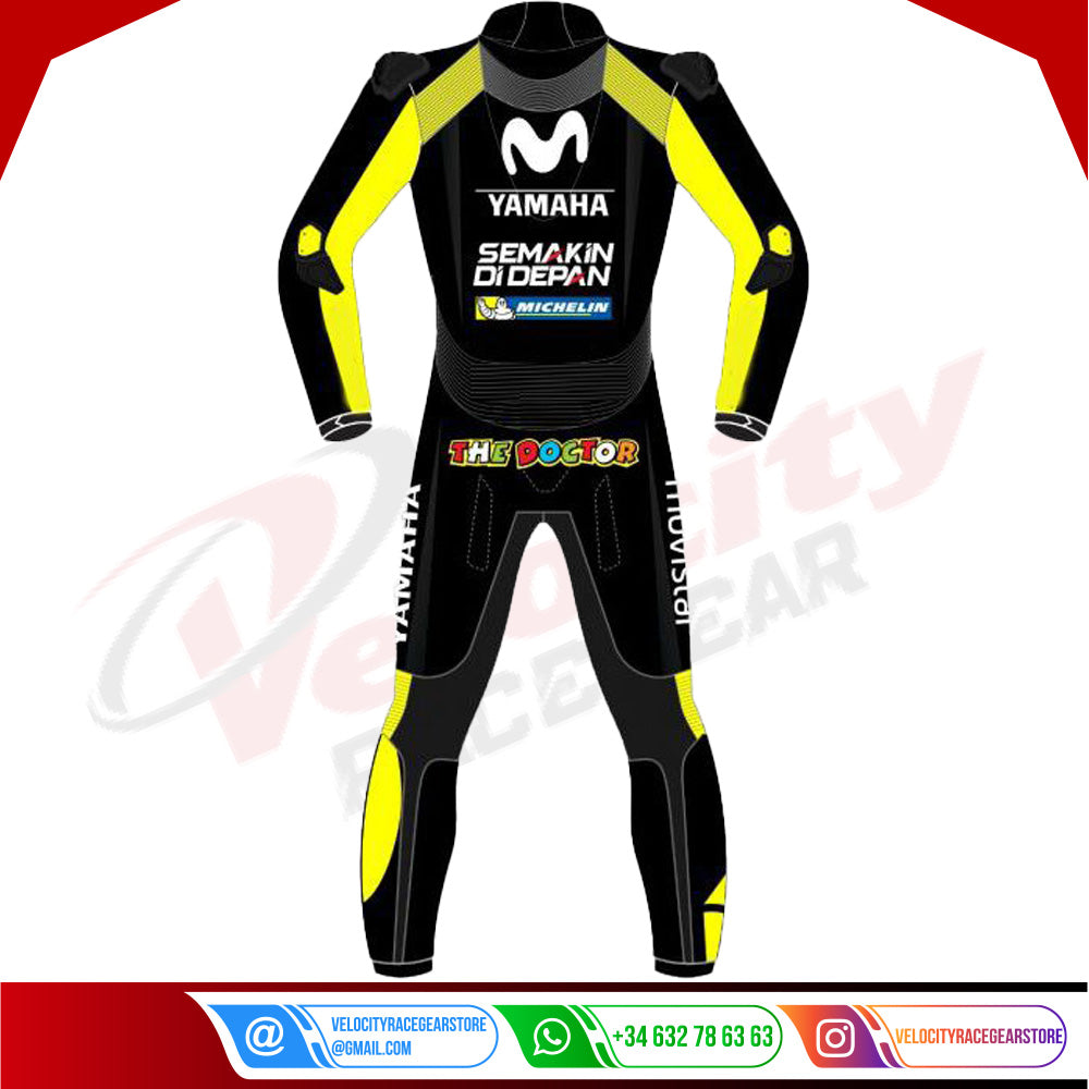 Valentino Rossi Movistar Yamaha 2018 Suit in Black - Velocity Racegear-null