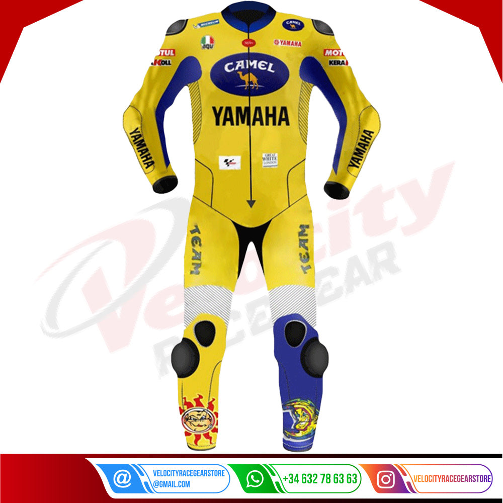 Valentino Rossi Yamaha Camel Leather Suit 2006 - Velocity Racegear-null