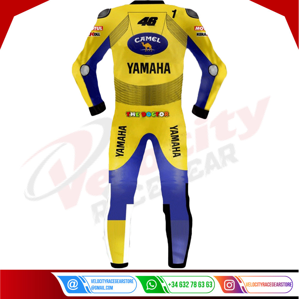 Valentino Rossi Yamaha Camel Leather Suit 2006 - Velocity Racegear-null