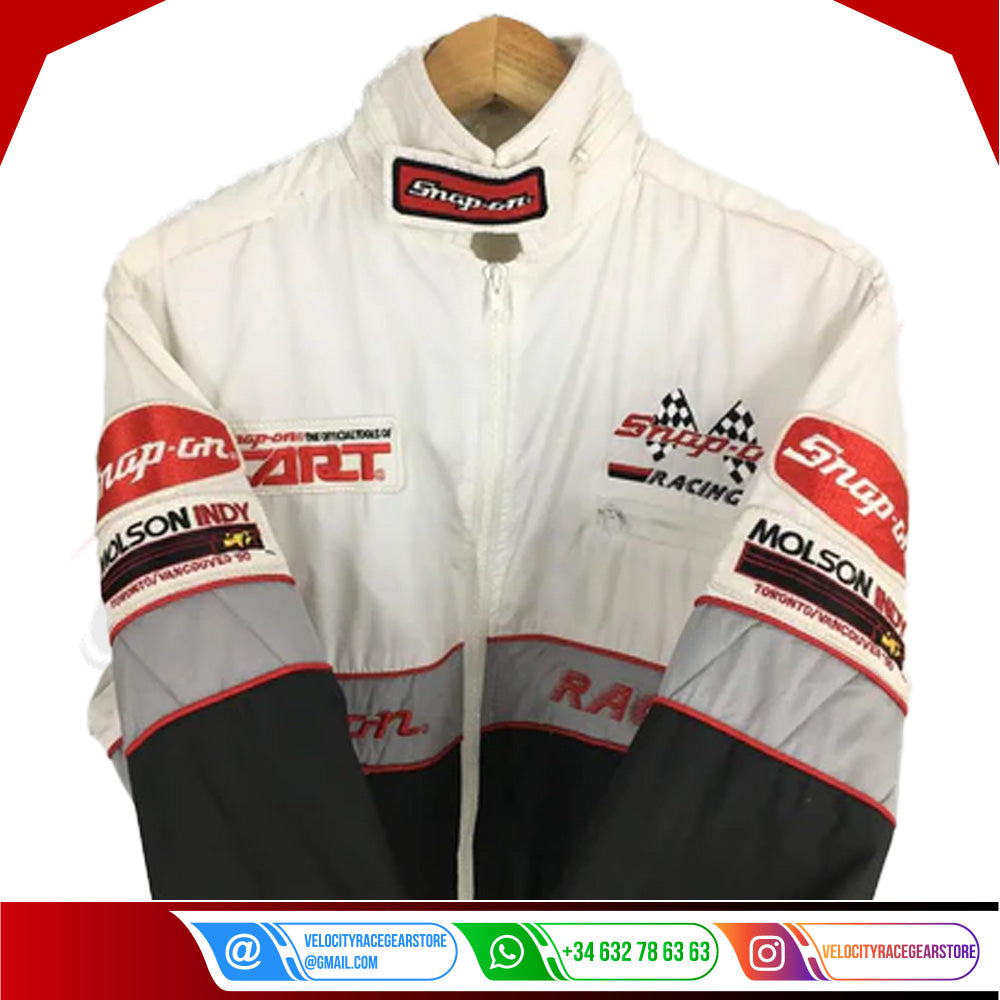 Vintage Snap On Racing Embroidered Multicolor F1 Team Jacket - Velocity Racegear-Vintage Snap On Racing Embroidered Multicolor F1 Team Jacket - Velocity Racegear-F1 jacket