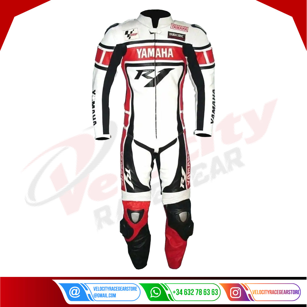 YAMAHA MOTORBIKE LEATHER SUIT FOR MEN AND WOMEN - Velocity Racegear-null
