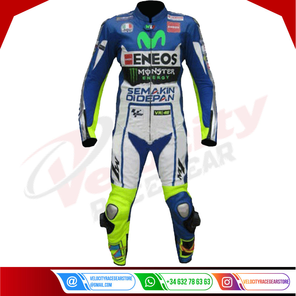 Yamaha Movistar Motorcycle Leather Suit - Velocity Racegear-null