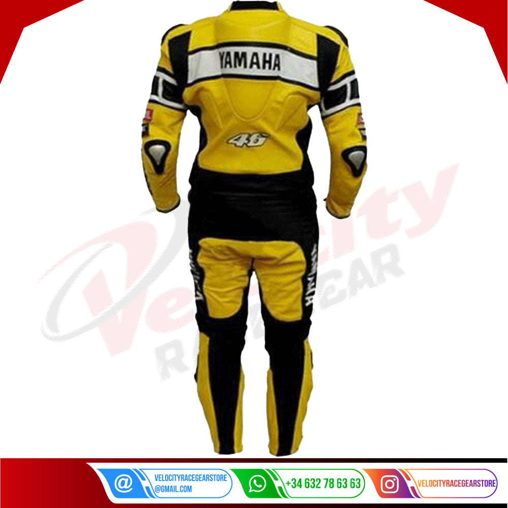 Yamaha Yellow Motorcycle Leather Suit - Velocity Racegear-null