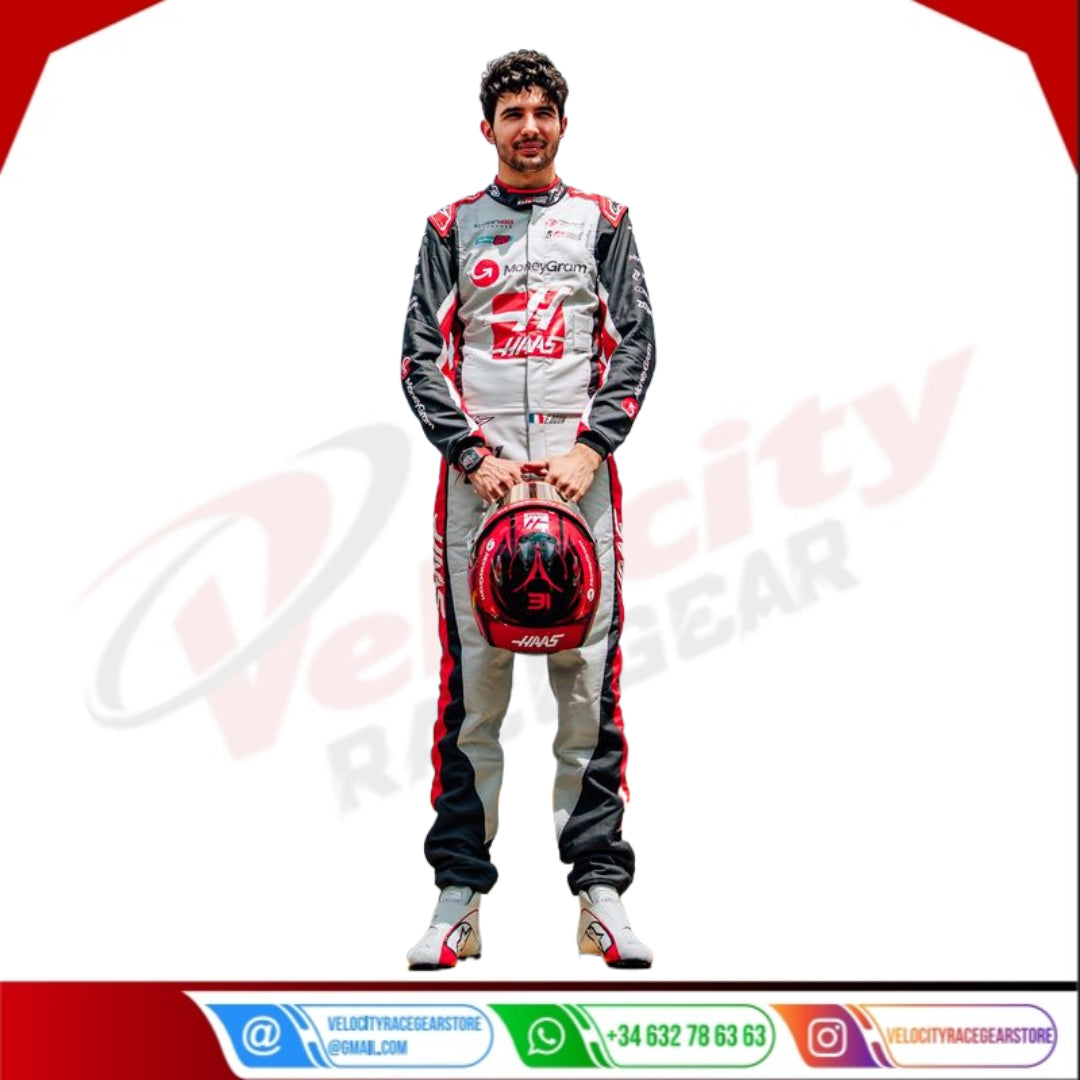 2025 Esteban Ocon F1 Race Suit Canadian GP Haas Team F1
