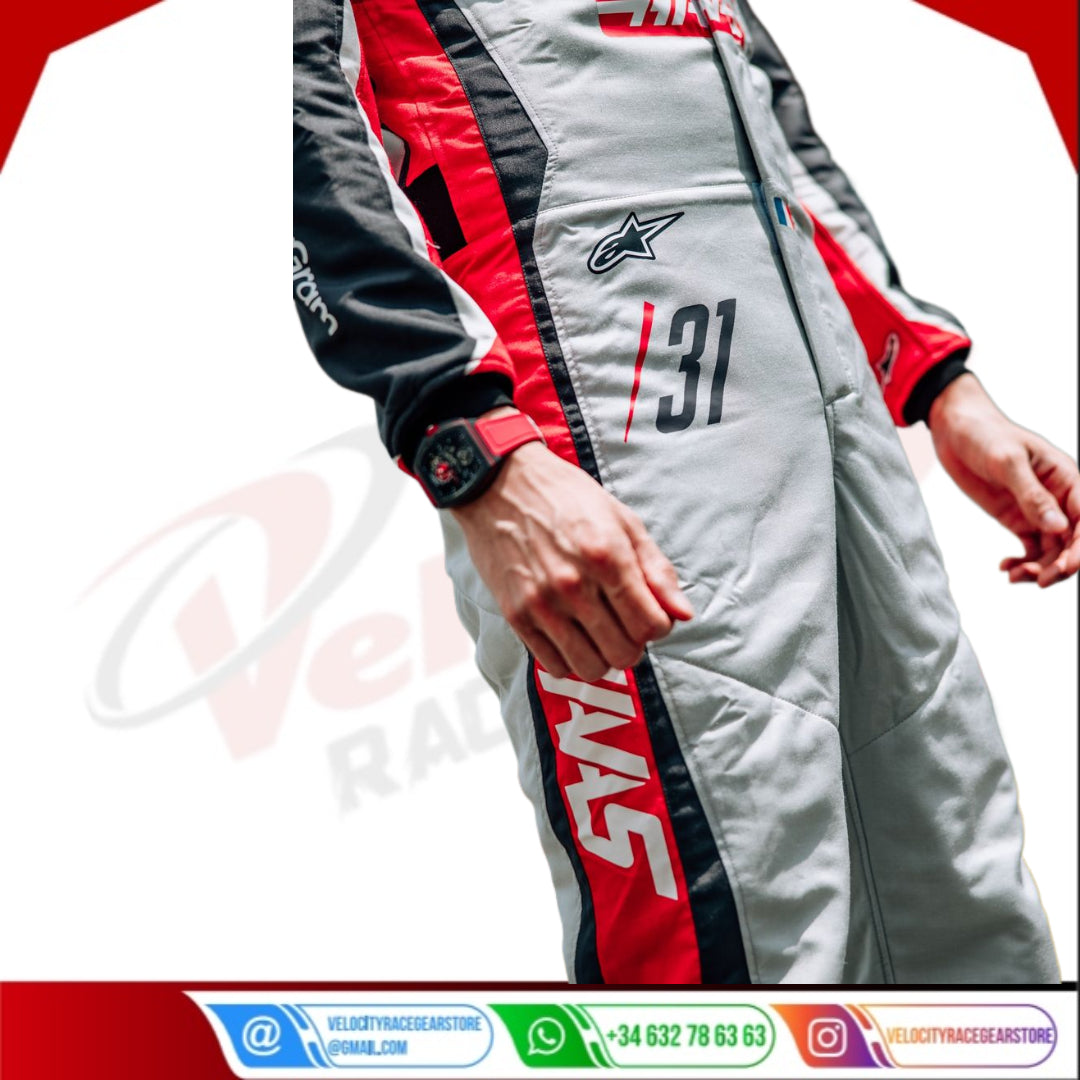 2025 Esteban Ocon F1 Race Suit Canadian GP Haas Team F1